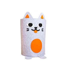 Корзина для хранения из фетра OMY "Kitty", серая