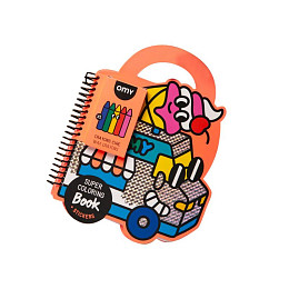 Раскраска с карандашами и стикерами OMY "Yummy", 35 страниц