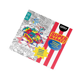 Постер-гигант для раскрашивания OMY "Super Market", 70 х 100 см