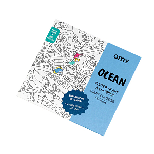 Постер-гигант для раскрашивания OMY "Ocean", 70 х 100 см