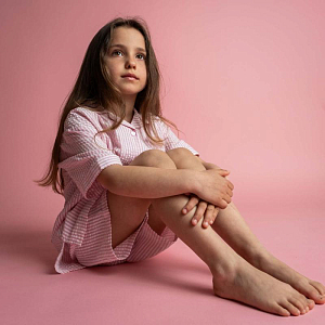 Шорты That's Mine "Isa Pink Stripe", розовые полоски