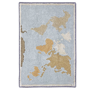 Стираемый ковер Лорена Каналс (Lorena Canals) "Карта мира", 70 х 100 см