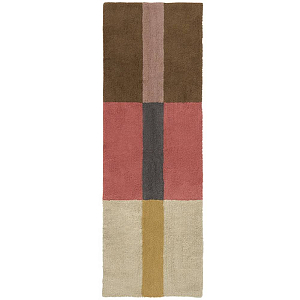 Шерстяной стираемый ковер Лорена Каналс (Lorena Canals), "Хром Коралловый", 80 x 230 см