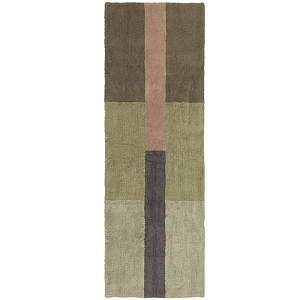 Шерстяной стираемый ковер Лорена Каналс (Lorena Canals) "Хром Пыльная роза", 80 x 230 см