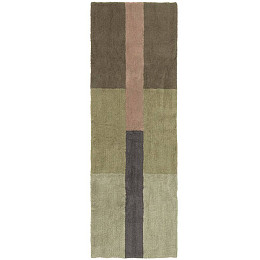 Шерстяной стираемый ковер Лорена Каналс (Lorena Canals) "Хром Пыльная роза", 80 x 230 см