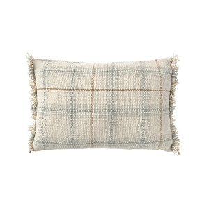 Подушка Лорена Каналс (Lorena Canals), "Этнос", голубой, шалфей, 25 х 40 см