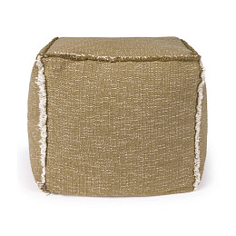 Подушка-пуф Лорена Каналс (Lorena Canals) "Этнос", охра, 45 х 45 х 45 см