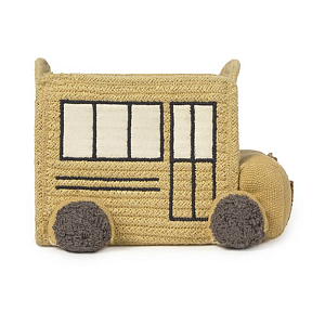 Корзина Лорена Каналс (Lorena Canals) "Школьный автобус", 22 х 19 х 15 см