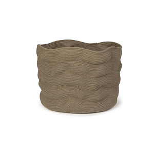 Корзина Лорена Каналс (Lorena Canals) "Точеный камень", коричневая, 30 х 25 см