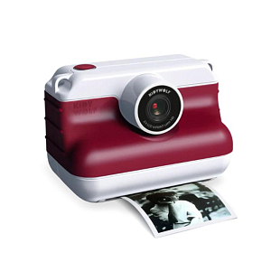 Камера с моментальной печатью КИДИВУЛЬФ (KIDYWOLF), красная
