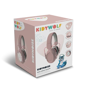 Наушники шумоподавления КИДИВУЛЬФ (KIDYWOLF), розовые