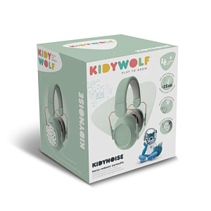 Наушники шумоподавления КИДИВУЛЬФ (KIDYWOLF), зеленые