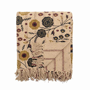 Плед Bloomingville "Eydis", вечерние цветы, 160 х 130 см