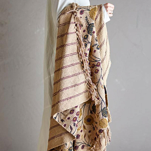 Плед Bloomingville "Eydis", вечерние цветы, 160 х 130 см