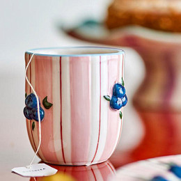 Набор кружек керамических Bloomingville "Carry", 4 шт, розовый, 235 мл