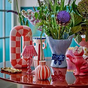 Ваза керамическая Bloomingville "Fian", оранжевая
