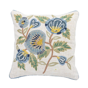 Подушка декоративная Bloomingville "Hanna", голубая, 45 х 45 см