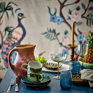 Плед Bloomingville "Peacock", райские птицы, 155 х 130 см