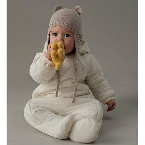 Комбинезон утепленный Leokid "Луни", молочный