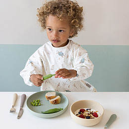 Набор столовых приборов Кам Кам Копенгаген (Cam Cam Copenhagen) "Радуга", оливковый микс