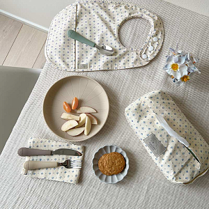 Набор столовых приборов Кам Кам Копенгаген (Cam Cam Copenhagen) "Радуга", оливковый микс