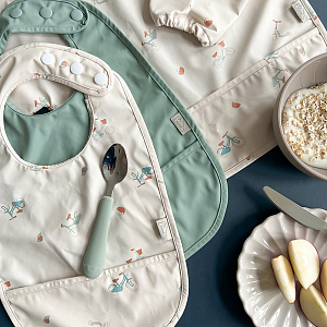 Набор столовых приборов Кам Кам Копенгаген (Cam Cam Copenhagen) "Радуга", оливковый микс