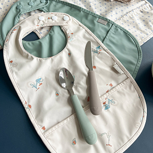 Набор столовых приборов Кам Кам Копенгаген (Cam Cam Copenhagen) "Радуга", оливковый микс