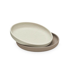 Набор тарелок из силикона Кам Кам Копенгаген (Cam Cam Copenhagen) "Земля", 2 шт, кофейный микс