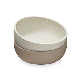 Набор мисок из силикона Кам Кам Копенгаген (Cam Cam Copenhagen) "Земля", 2 шт, кофейный микс