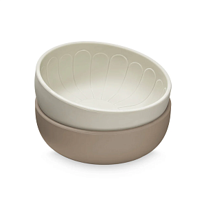 Набор мисок из силикона Кам Кам Копенгаген (Cam Cam Copenhagen) "Земля", 2 шт, кофейный микс