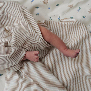 Пеленка Кам Кам Копенгаген (Cam Cam Copenhagen) "Карамельные Полоски", 120 x 120 см