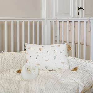 Бортик для детской кроватки Кам Кам Копенгаген (Cam Cam Copenhagen) "Рябина", кремовый
