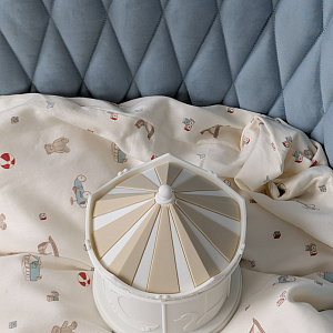 Бортик для детской кроватки Кам Кам Копенгаген (Cam Cam Copenhagen) "Арлекин", небесно-голубой