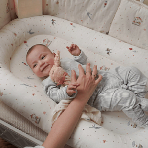 Бортик для детской кроватки Кам Кам Копенгаген (Cam Cam Copenhagen) "Карусель", кремовый