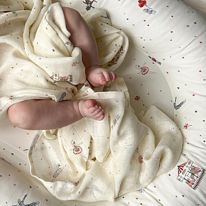 Кокон-гнездышко Кам Кам Копенгаген (Cam Cam Copenhagen) "Карусель", кремовый