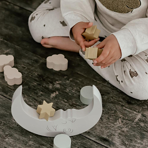 Балансир деревянный Зэтс Майн (That's Mine) "Луна Лана", серый