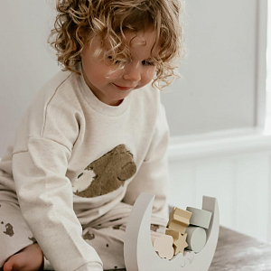 Балансир деревянный Зэтс Майн (That's Mine) "Луна Лана", серый