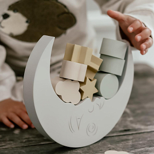 Балансир деревянный Зэтс Майн (That's Mine) "Луна Лана", серый