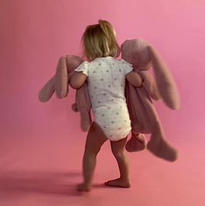 Плюшевая игрушка Зэтс Майн (That's Mine) "Кролик Хьюстон", розовый, 39 см