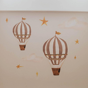 Стикер настенный Зэтс Майн (That's Mine) "Воздушные Шары В Мире Снов", коричневый