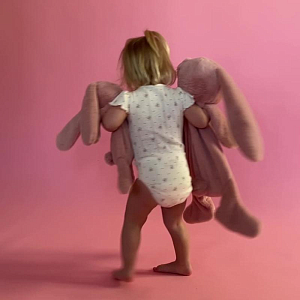 Плюшевая игрушка Зэтс Майн (That's Mine) "Кролик Хьюстон", розовый, 57 см