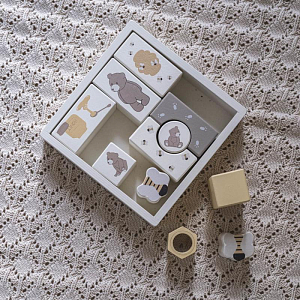 Плед вязаный для новорожденных Зэтс Майн (That's Mine) "Кала", бежевый, 85 х 85 см