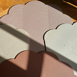 Игровой коврик пенный Зэтс Майн (That's Mine) "Ракушка", светло-серый, 110 см