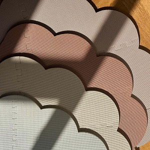 Игровой коврик пенный Зэтс Майн (That's Mine) "Ракушка", темно-пудровый, 110 см