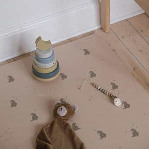 Пирамидка деревянная Зэтс Майн (That's Mine) "Луна", серо-кремовый микс