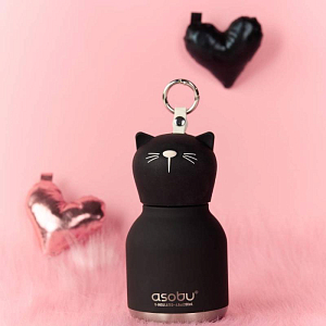 Бутылка-термос для напитков Asobu "Mini Bestie",кошка, 200 мл