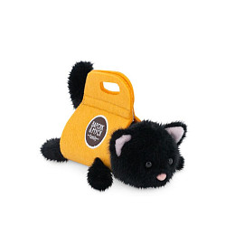 Мягкая игрушка Orange Toys "Котенок в сумке", черный