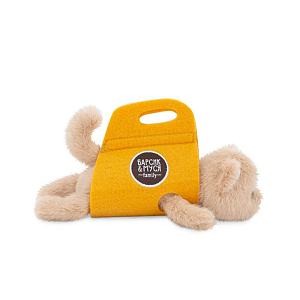 Мягкая игрушка Orange Toys "Котенок в сумке", бежевый