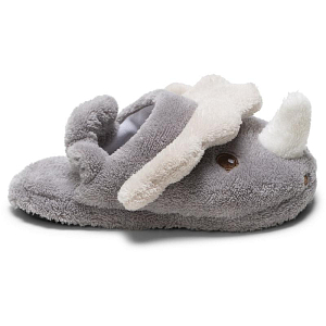 Тапочки плюшевые Зэтс Майн (That's Mine) "Дино Майлс", серые