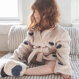 Тапочки плюшевые Зэтс Майн (That's Mine) "Море Любви Майлс", кремовые